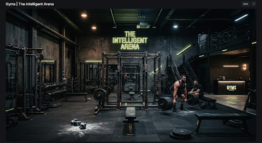Generated premium gym interior photo